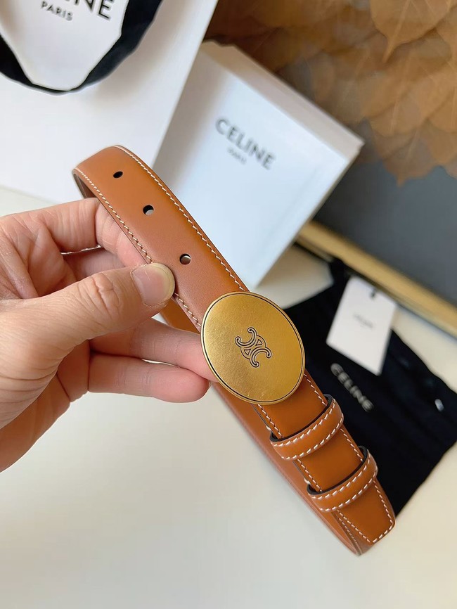 Celine Thin Plate Belt IN 25MM Taurillon Leather B10673-3 Celine Thin Plate Belt IN 25MM Taurillon Leather B10673-3