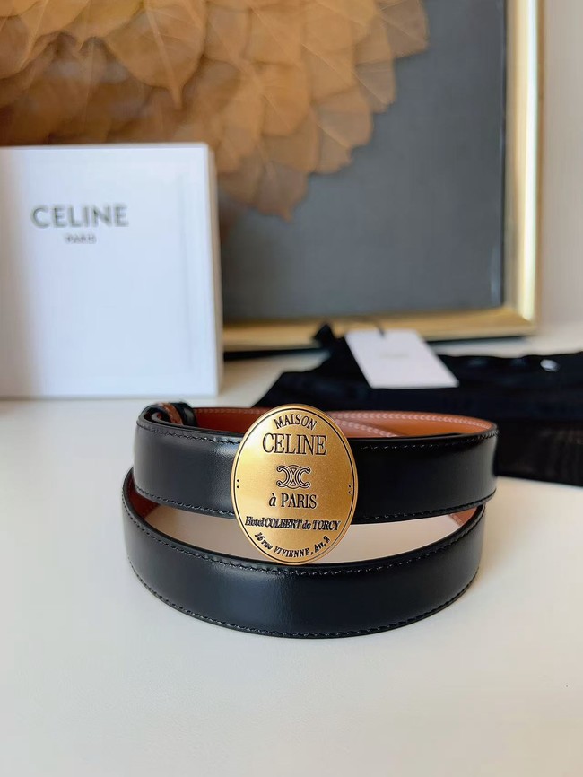 Celine Thin Plate Belt IN 25MM Taurillon Leather B10673-5 Celine Thin Plate Belt IN 25MM Taurillon Leather B10673-5