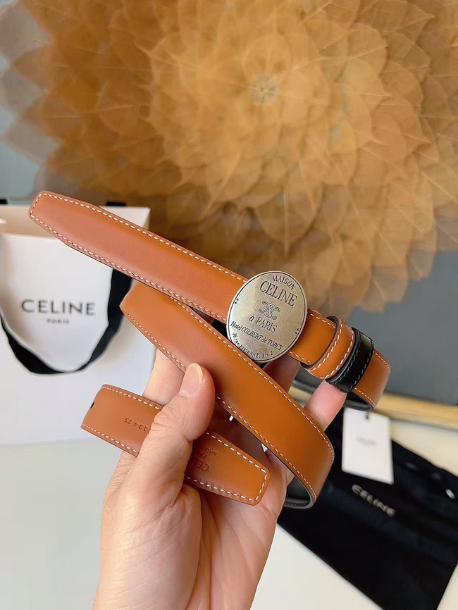 Celine Thin Plate Belt IN 25MM Taurillon Leather B10673-6