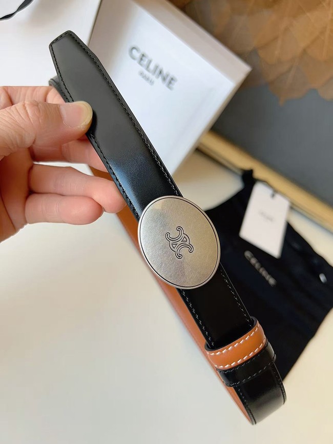 Celine Thin Plate Belt IN 25MM Taurillon Leather B10673-7
