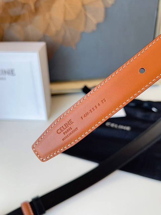 Celine Thin Plate Belt IN 25MM Taurillon Leather B10673-7 Celine Thin Plate Belt IN 25MM Taurillon Leather B10673-7