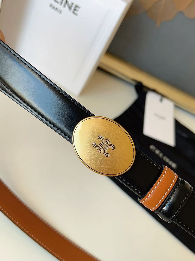 Celine Thin Plate Belt IN 25MM Taurillon Leather B10673-8 Celine Thin Plate Belt IN 25MM Taurillon Leather B10673-8
