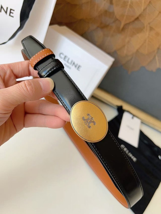 Celine Thin Plate Belt IN 25MM Taurillon Leather B10673-8