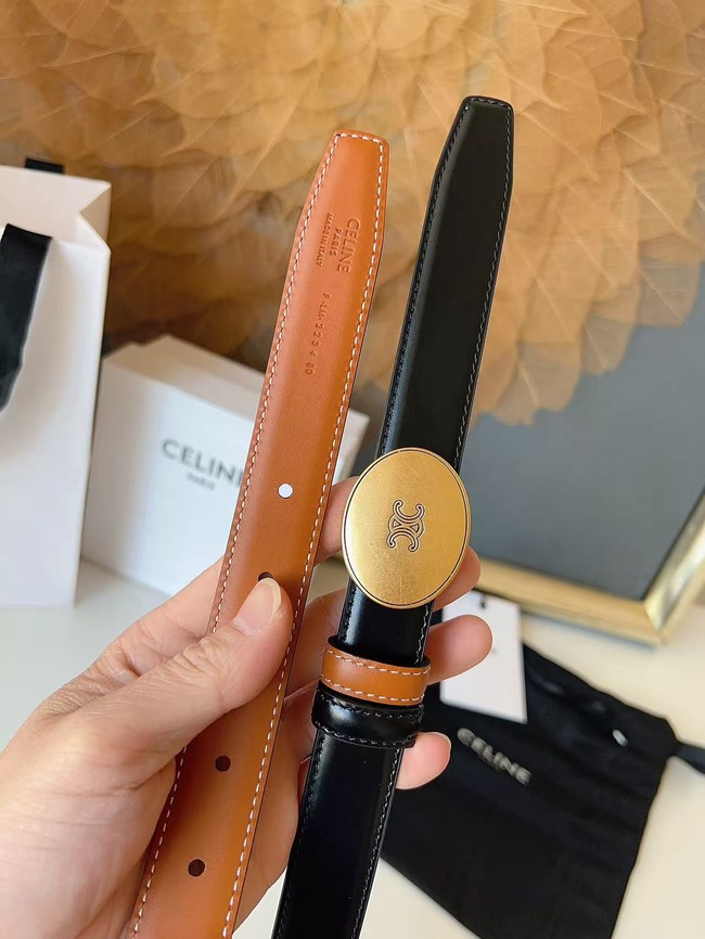 Celine Thin Plate Belt IN 25MM Taurillon Leather B10673-8 Celine Thin Plate Belt IN 25MM Taurillon Leather B10673-8
