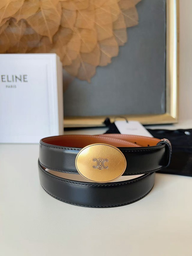 Celine Thin Plate Belt IN 25MM Taurillon Leather B10673-8 Celine Thin Plate Belt IN 25MM Taurillon Leather B10673-8