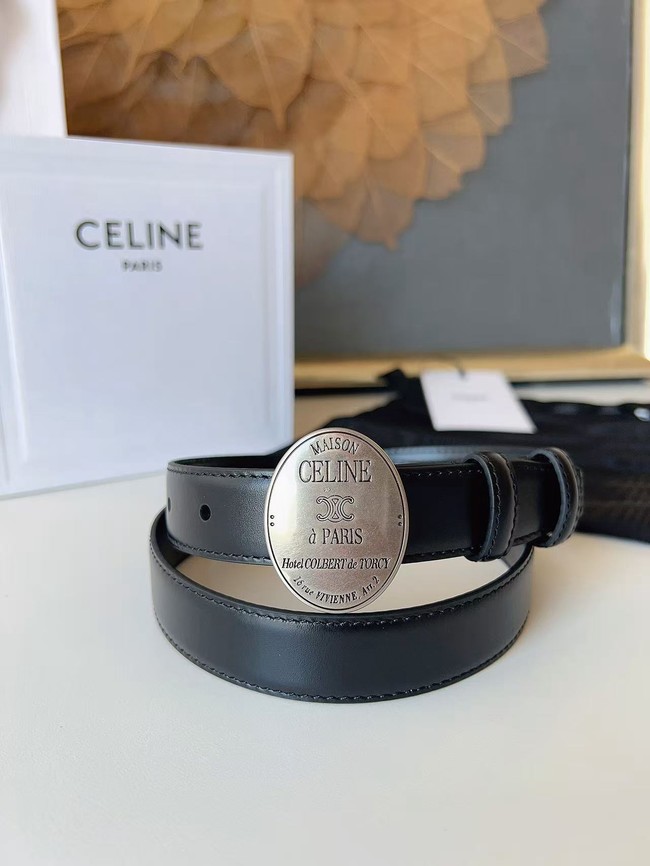 Celine Thin Plate Belt IN 25MM Taurillon Leather B10673-1 Celine Thin Plate Belt IN 25MM Taurillon Leather B10673-1