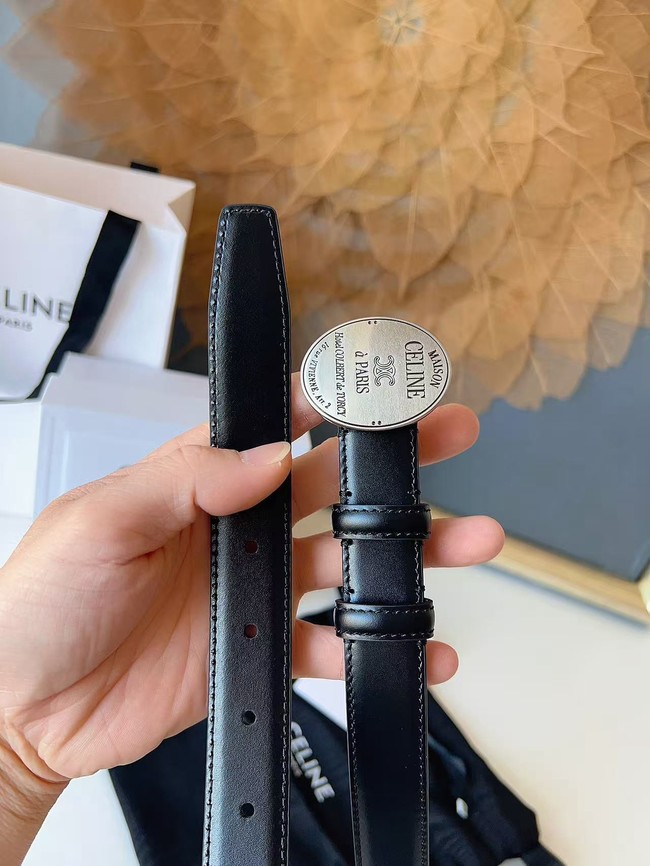 Celine Thin Plate Belt IN 25MM Taurillon Leather B10673-1 Celine Thin Plate Belt IN 25MM Taurillon Leather B10673-1