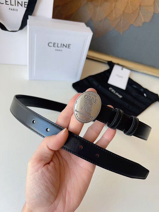 Celine Thin Plate Belt IN 25MM Taurillon Leather B10673-1 Celine Thin Plate Belt IN 25MM Taurillon Leather B10673-1