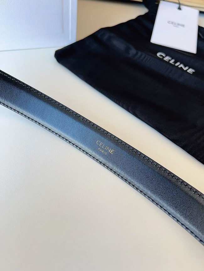Celine Thin Plate Belt IN 25MM Taurillon Leather B10673-1 Celine Thin Plate Belt IN 25MM Taurillon Leather B10673-1
