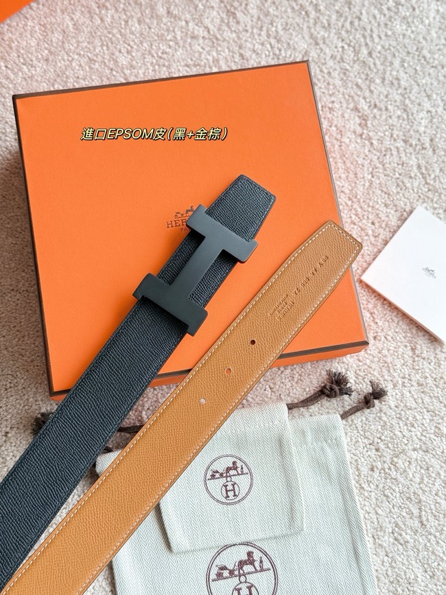 Hermes Constance buckle & double-sided leather belt 38mm H07456-1 Hermes Constance buckle & double-sided leather belt 38mm H07456-1