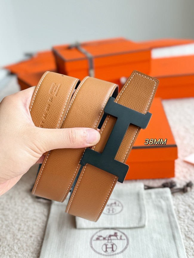 Hermes Constance buckle & double-sided leather belt 38mm H07456-1 Hermes Constance buckle & double-sided leather belt 38mm H07456-1