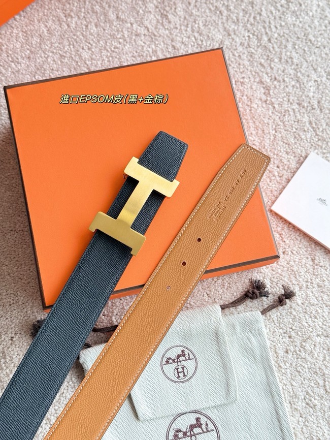 Hermes Constance buckle & double-sided leather belt 38mm H07456-2 Hermes Constance buckle & double-sided leather belt 38mm H07456-2