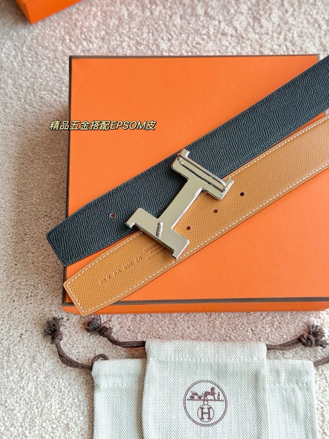 Hermes Constance buckle & double-sided leather belt 38mm H07456-3 Hermes Constance buckle & double-sided leather belt 38mm H07456-3