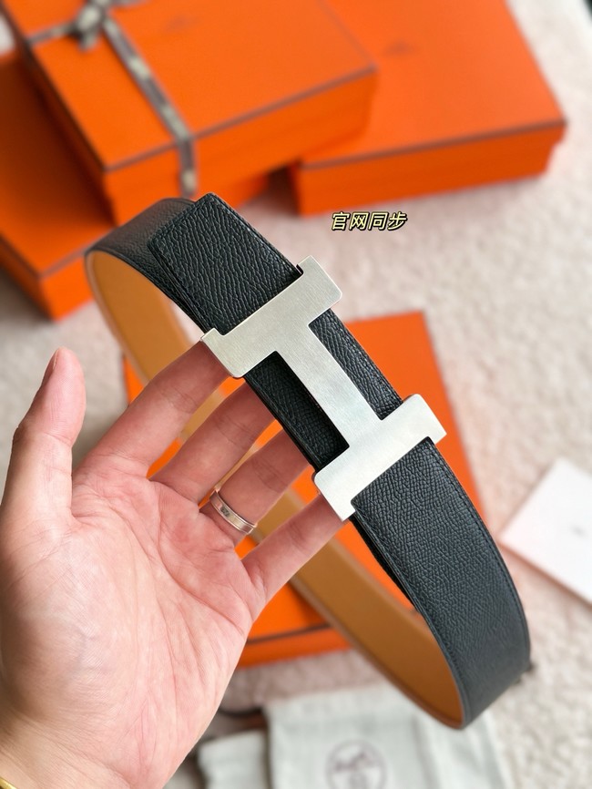 Hermes Constance buckle & double-sided leather belt 38mm H07456-3 Hermes Constance buckle & double-sided leather belt 38mm H07456-3