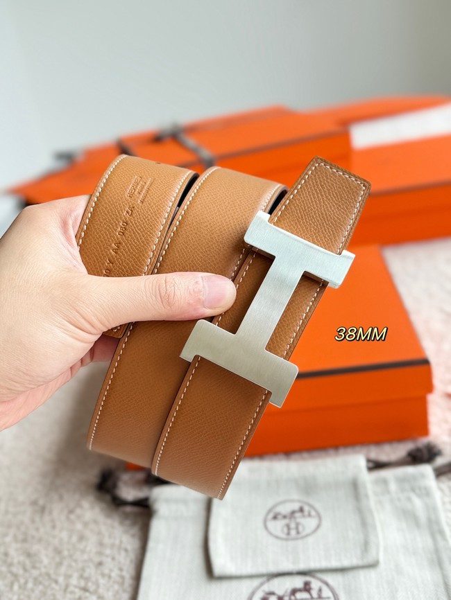 Hermes Constance buckle & double-sided leather belt 38mm H07456-3 Hermes Constance buckle & double-sided leather belt 38mm H07456-3