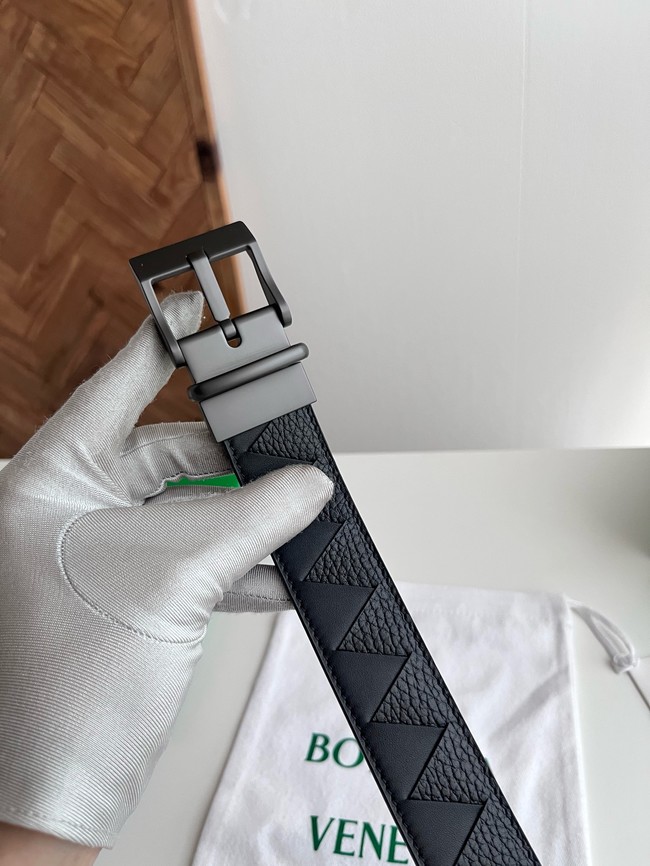 Bottega Veneta Intrecciato Taurillon Belt 876745-2 Bottega Veneta Intrecciato Taurillon Belt 876745-2