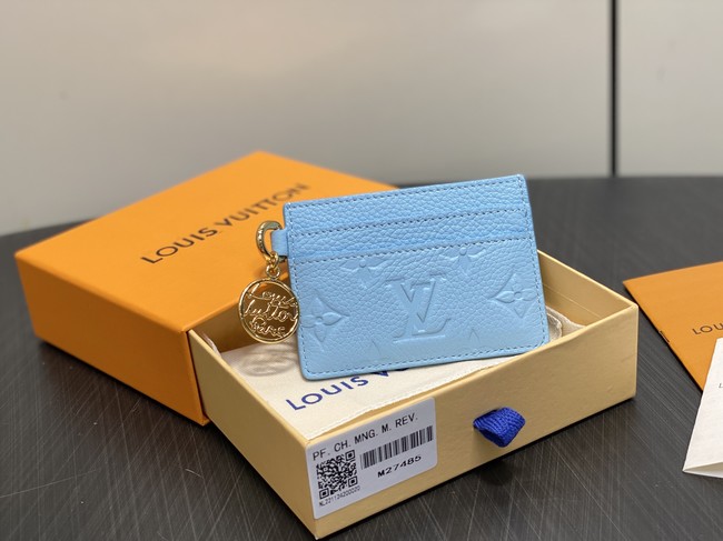 Louis Vuitton Card Holder M27485 blue