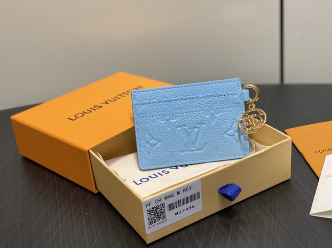 Louis Vuitton Card Holder M27485 blue Louis Vuitton Card Holder M27485 blue