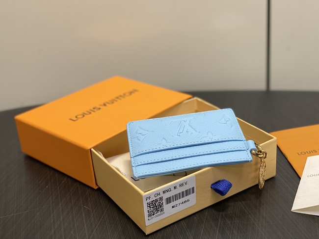 Louis Vuitton Card Holder M27485 blue Louis Vuitton Card Holder M27485 blue