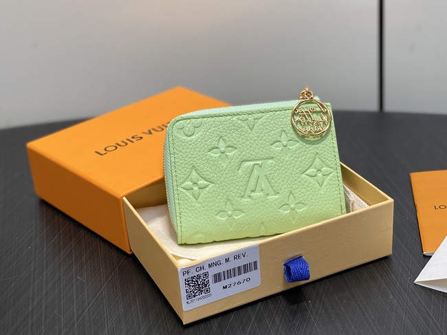 Louis Vuitton Lisa Wallet M27670 green Louis Vuitton Lisa Wallet M27670 green