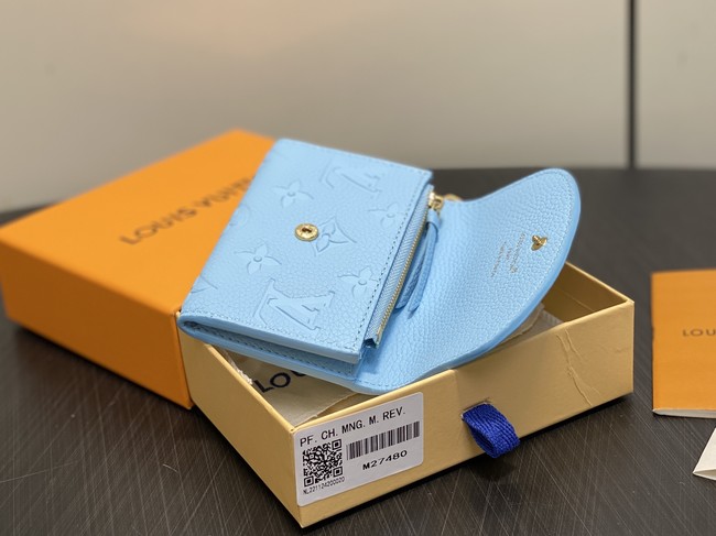 Louis Vuitton Rosalie Coin Purse M27480 blue