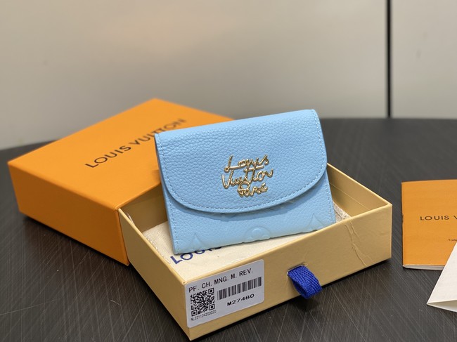 Louis Vuitton Rosalie Coin Purse M27480 blue