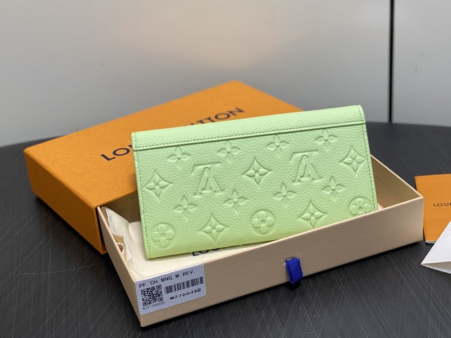 Louis Vuitton Sarah Wallet M27664 green Louis Vuitton Sarah Wallet M27664 green