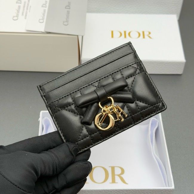 DIOR CARD HOLDER S2604 black DIOR CARD HOLDER S2604 black