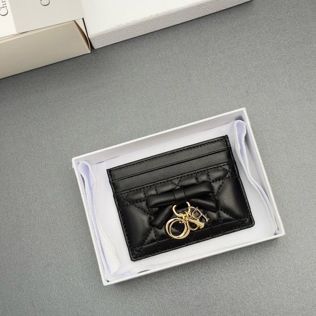 DIOR CARD HOLDER S2604 black DIOR CARD HOLDER S2604 black