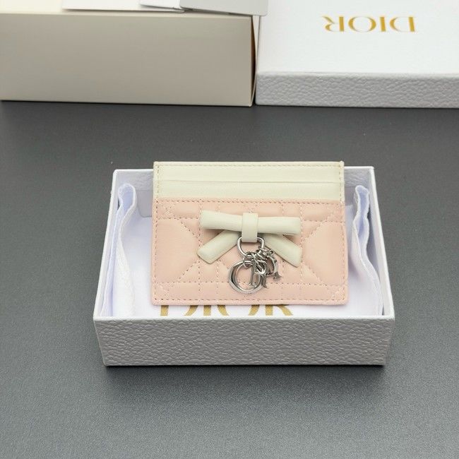 DIOR CARD HOLDER S2604 pink&white
