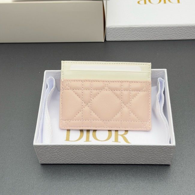 DIOR CARD HOLDER S2604 pink&white