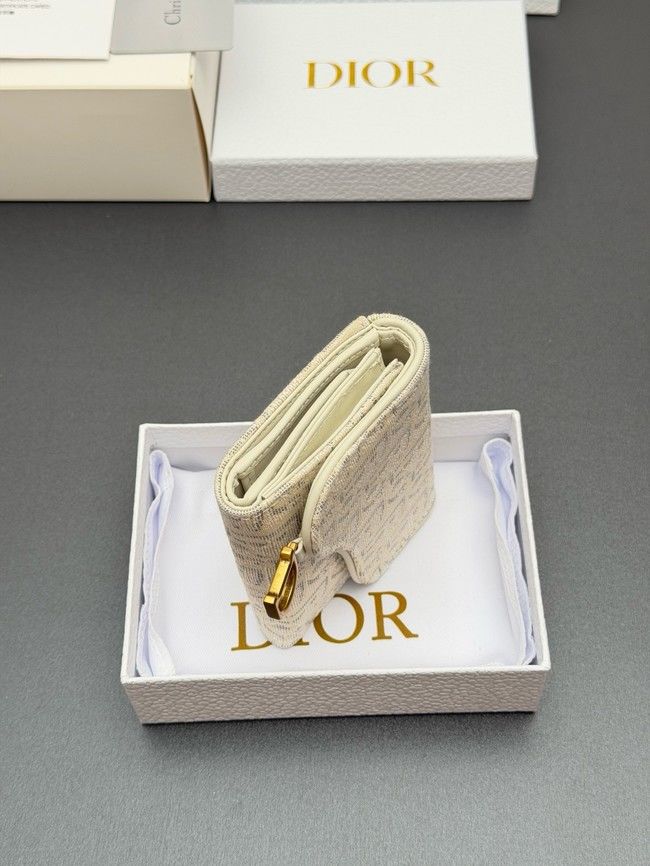 Dior Saddle Bloom Card Holder S5652 Beige Dior Saddle Bloom Card Holder S5652 Beige