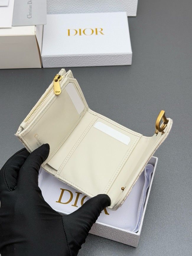 Dior Saddle Bloom Card Holder S5652 Beige Dior Saddle Bloom Card Holder S5652 Beige
