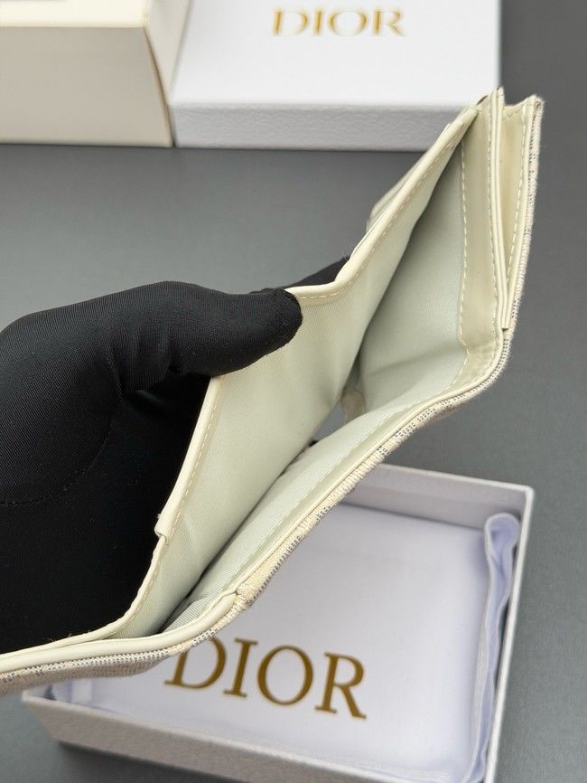 Dior Saddle Bloom Card Holder S5652 Beige Dior Saddle Bloom Card Holder S5652 Beige