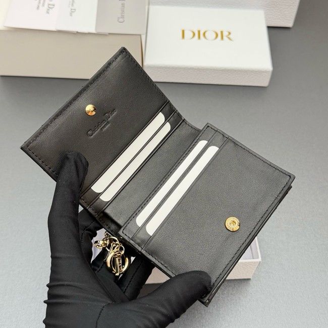 LADY DIOR LOTUS WALLET patent leather S0178 black
