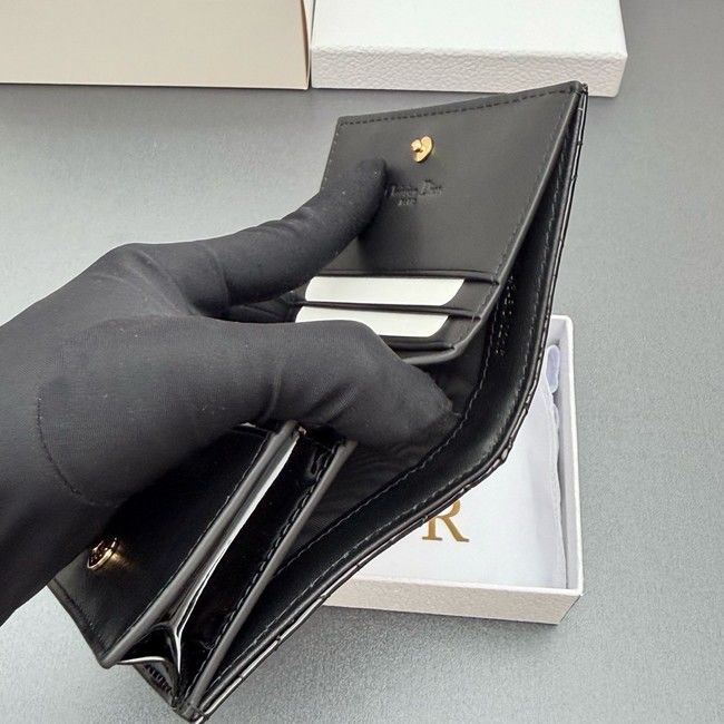 LADY DIOR LOTUS WALLET patent leather S0178 black