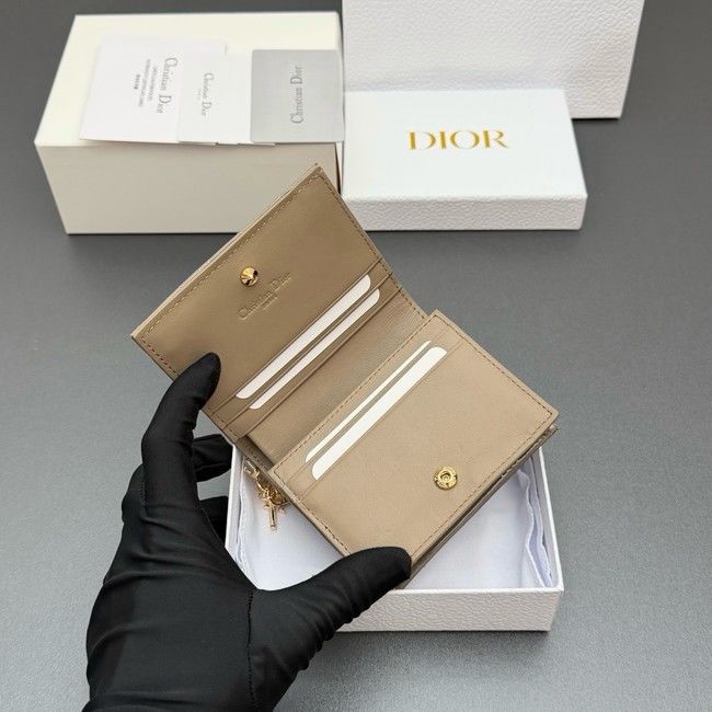 LADY DIOR LOTUS WALLET patent leather S0178 gray