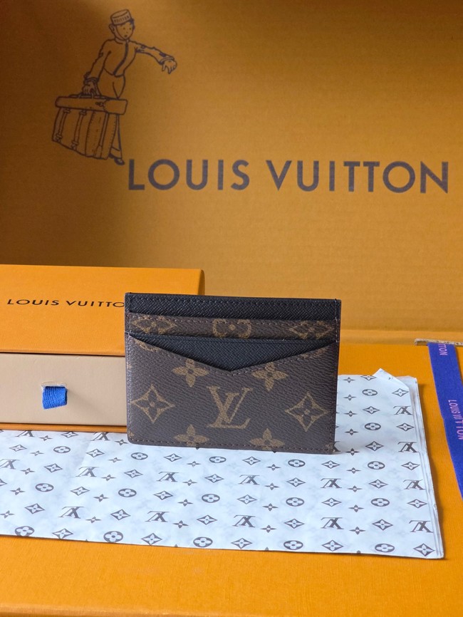 Louis Vuitton Double Card Holder M28233 black