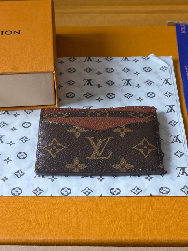 Louis Vuitton Double Card Holder M28233 brown Louis Vuitton Double Card Holder M28233 brown