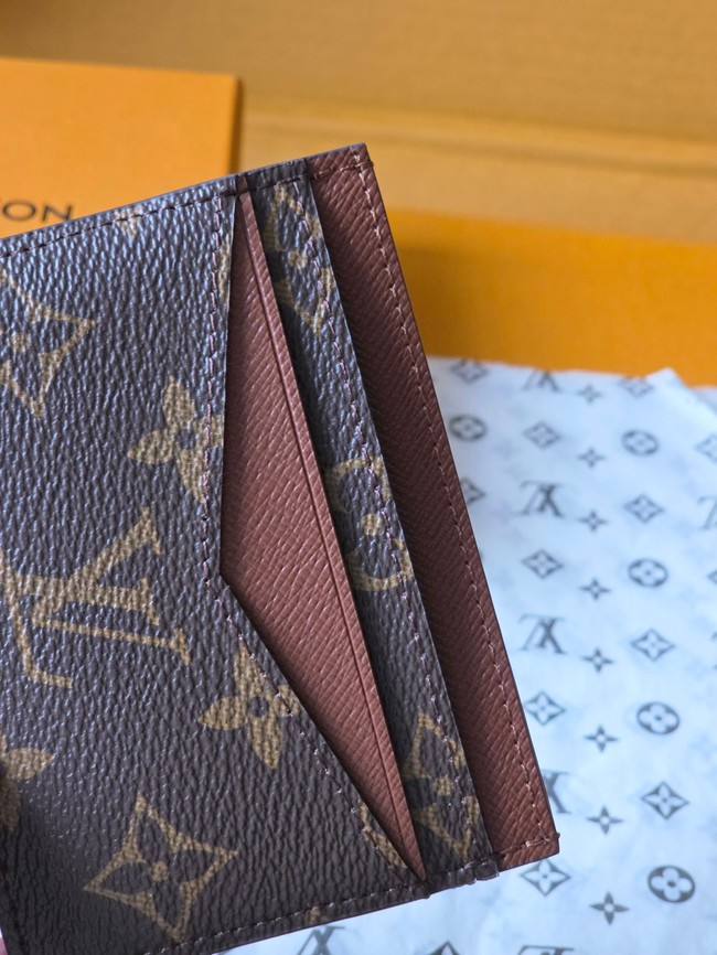 Louis Vuitton Double Card Holder M28233 brown Louis Vuitton Double Card Holder M28233 brown