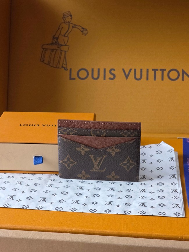 Louis Vuitton Double Card Holder M28233 brown