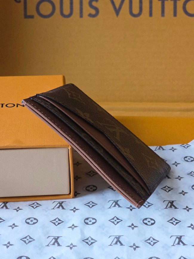 Louis Vuitton Double Card Holder M28233 brown Louis Vuitton Double Card Holder M28233 brown