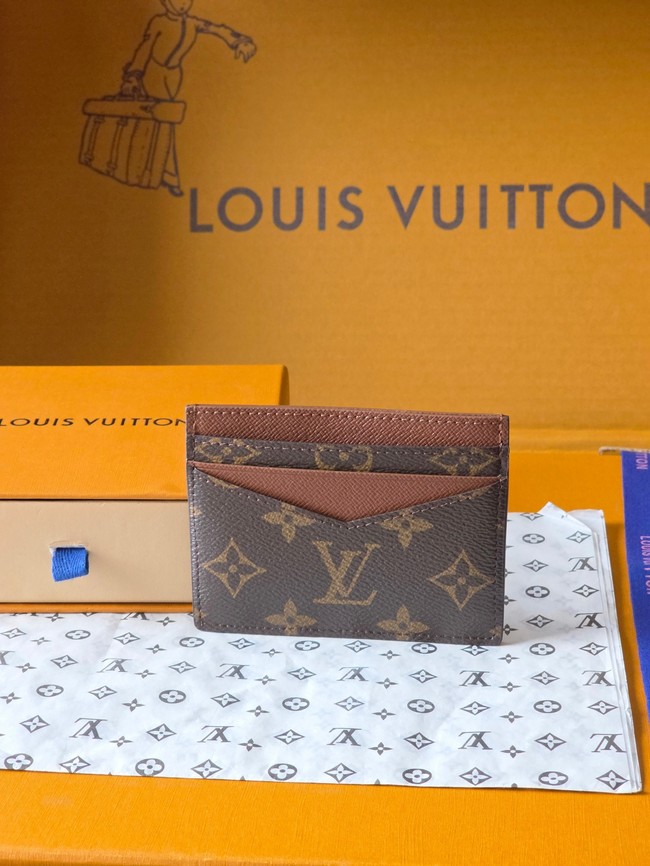 Louis Vuitton Double Card Holder M28233 brown Louis Vuitton Double Card Holder M28233 brown