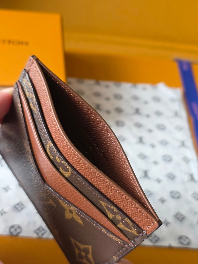 Louis Vuitton Double Card Holder M28233 brown Louis Vuitton Double Card Holder M28233 brown