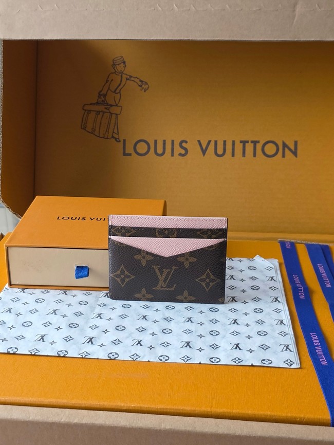 Louis Vuitton Double Card Holder M28233 pink