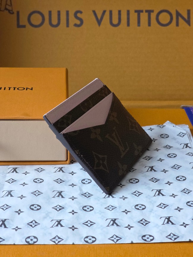 Louis Vuitton Double Card Holder M28233 pink Louis Vuitton Double Card Holder M28233 pink