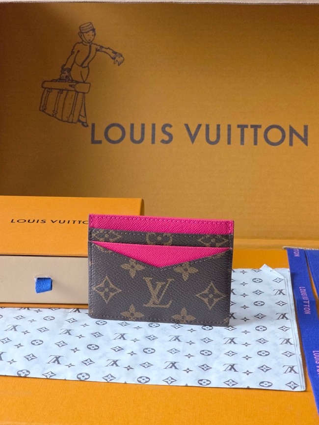 Louis Vuitton Double Card Holder M28233 rose