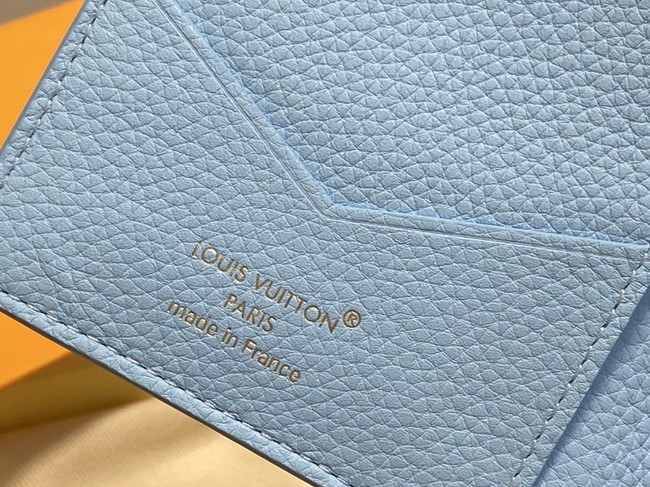 Louis Vuitton Passport Cover M27678 blue Louis Vuitton Passport Cover M27678 blue