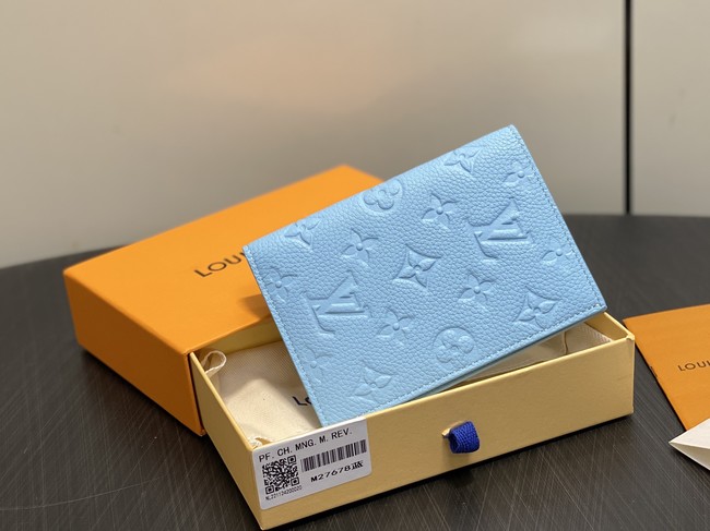 Louis Vuitton Passport Cover M27678 blue