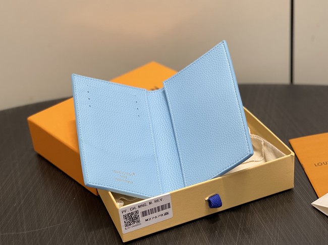 Louis Vuitton Passport Cover M27678 blue Louis Vuitton Passport Cover M27678 blue